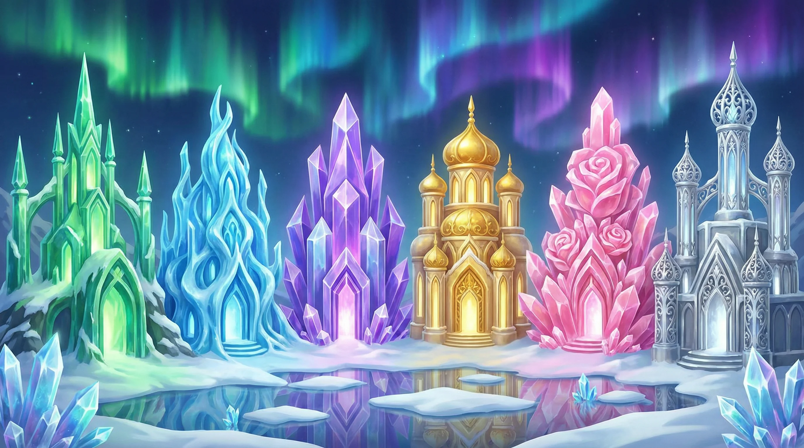 PG电子凤凰传奇中的冰晶宫殿